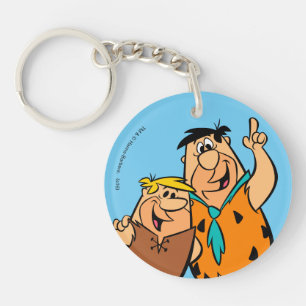 Porte-clefs Flintstone de blocaille et de Fred de prise de bec
