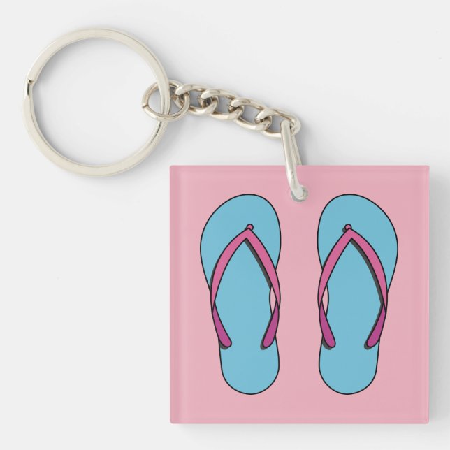 Porte-clefs Flip Flops de plage (Devant)