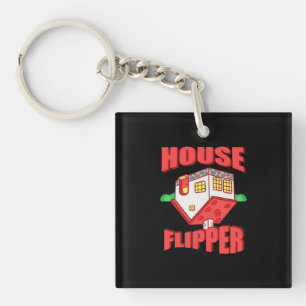 Porte-clefs Flipper de la maison de l'agent immobilier