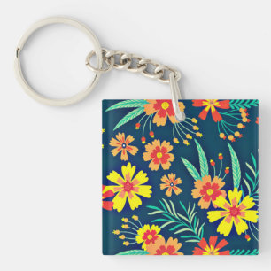 Porte-clefs Floral Arrière - plan Belle conception-46566