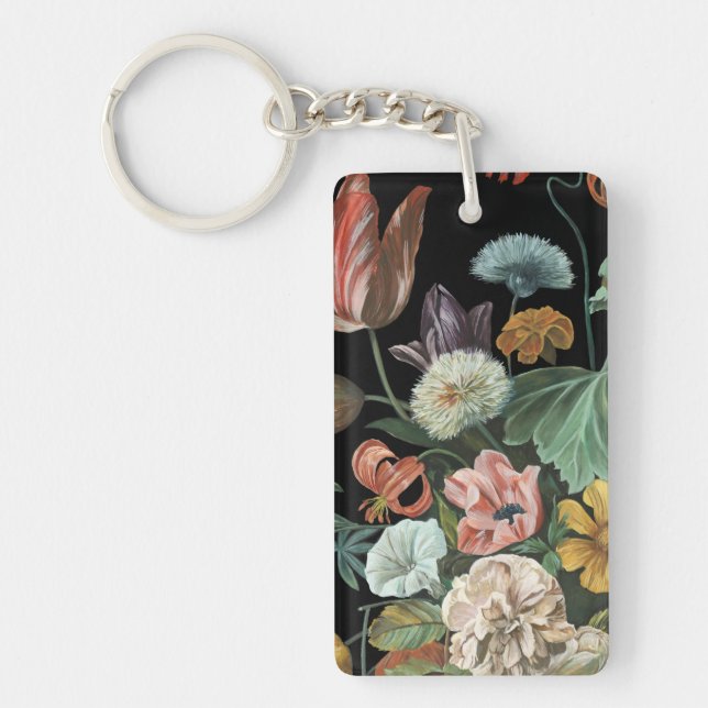 Porte-clefs Floral baroque - Bouquet de fleurs (Devant)
