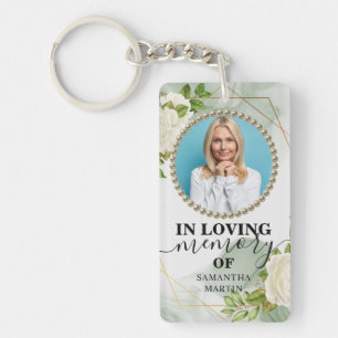 Porte-clefs Floral Modern Memorial Porte - clé cadeau