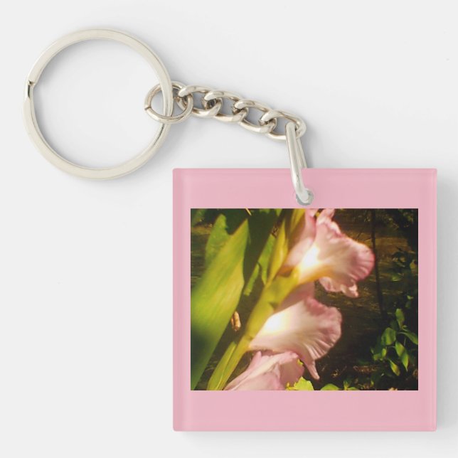Porte-clefs Floral rose (Devant)