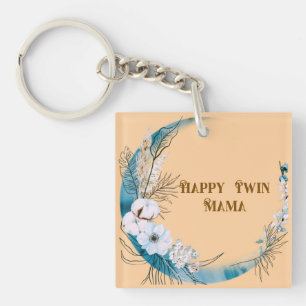 Porte-clefs Floral Twin Mama