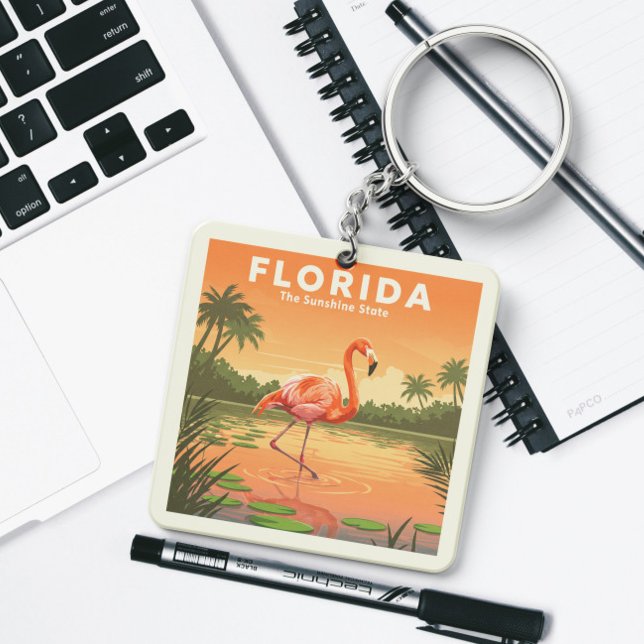 Porte-clefs Floride vintage (Créateur téléchargé)