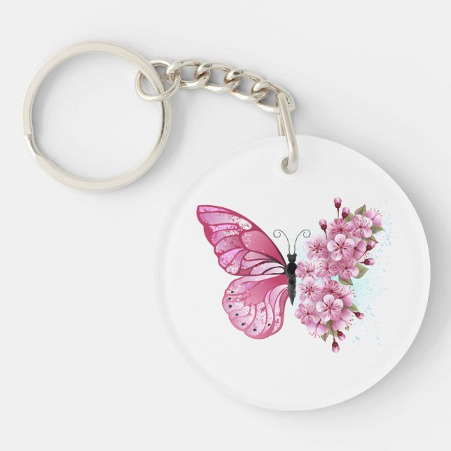 Porte-clefs Flower Butterfly (Devant)