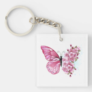 Porte-clefs Flower Butterfly