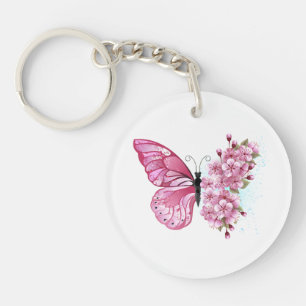 Porte-clefs Flower Butterfly