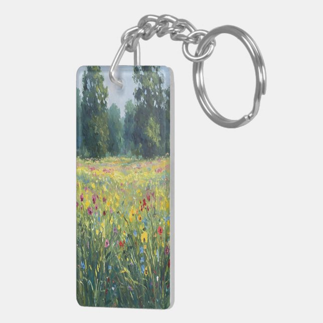 Porte-clefs Flowered field (Dos droit)
