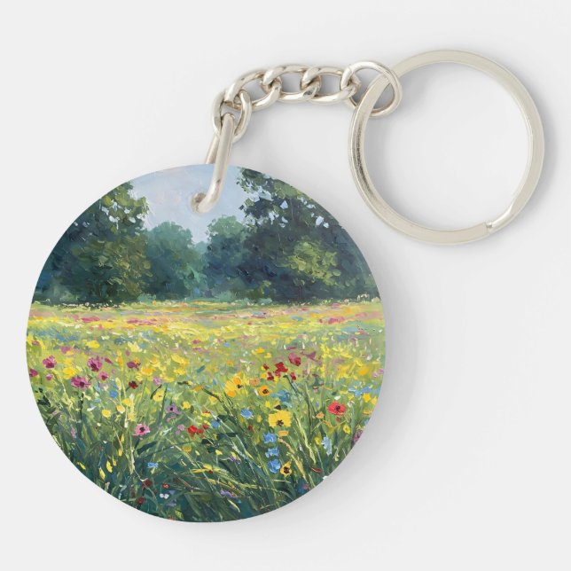 Porte-clefs Flowered field (Dos)