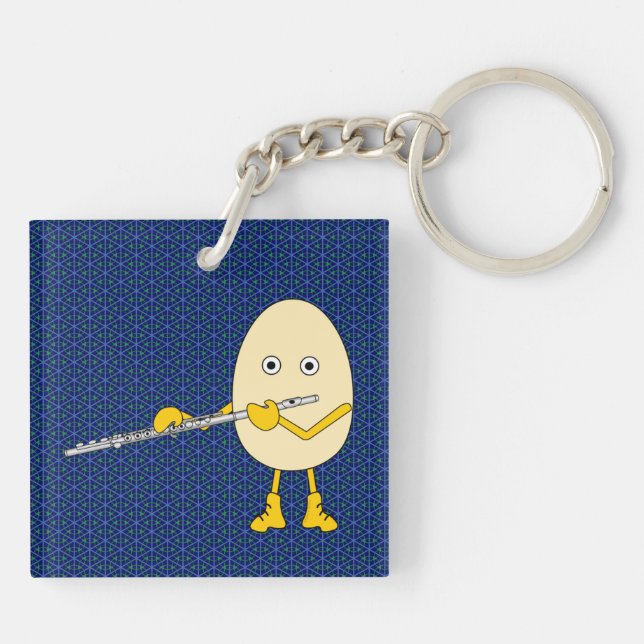 Porte-clefs Flûte Jouer Egghead (Dos)