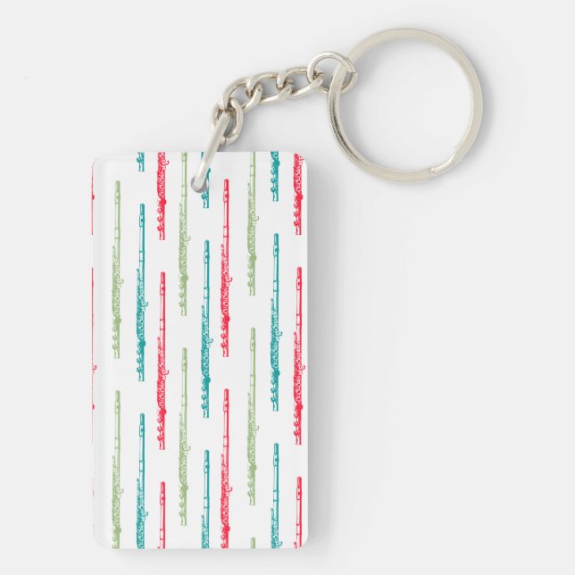 Porte-clefs Flûtes multicolores (Dos)