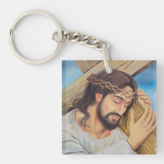 Porte-clefs Foi chrétienne Jésus Christ (Devant)