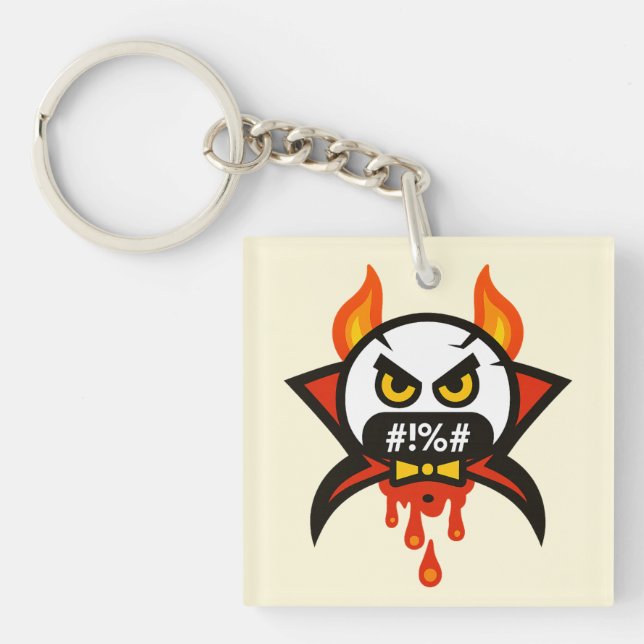 Porte-clefs Folie des Émojis (Devant)