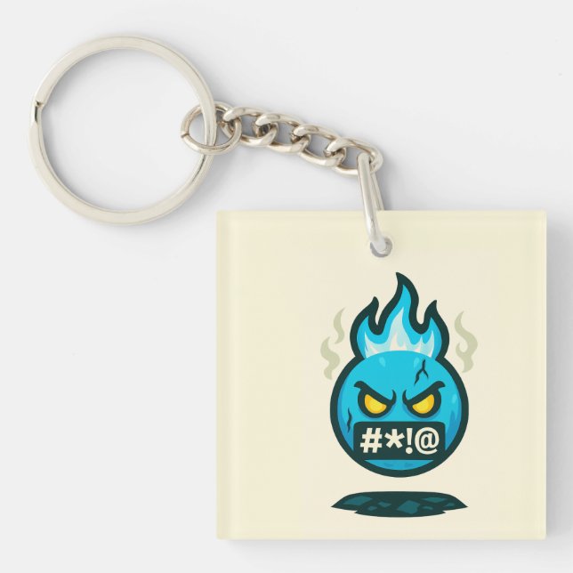 Porte-clefs Folie des Émojis (Devant)