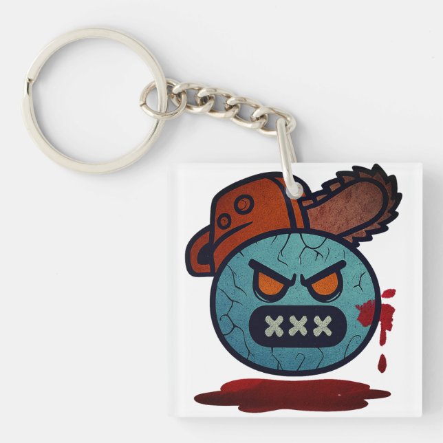 Porte-clefs Folie des Émojis (Devant)