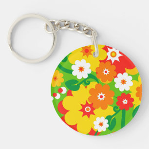 Porte-clefs Fond d'écran Funky Flower Power