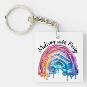 Porte-clefs Fondre dans l'Unité, un amour, beaucoup de couleur