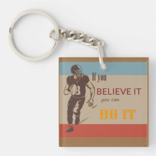 Porte-clefs football américain