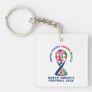 Porte-clefs Football en Amérique du Nord 2026 USA Canada Mex
