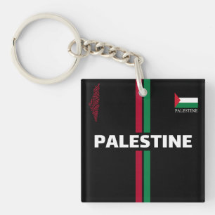 Porte-clefs Football en Palestine libre - équipe du drapeau