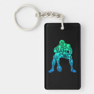 Porte-clefs Football Lineman American Football Boys Hommes