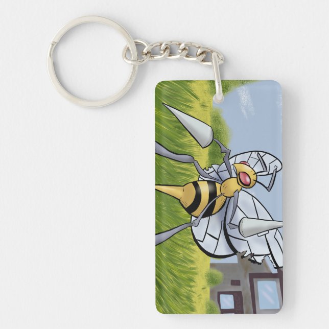 Porte-clefs Forage des abeilles (Devant)