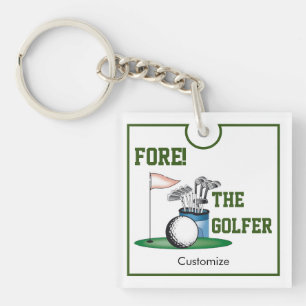 Porte-clefs Fore Le Porte - clé Acrylique Golfer