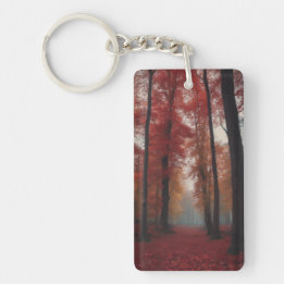 Porte-clefs Forêt cramoisie