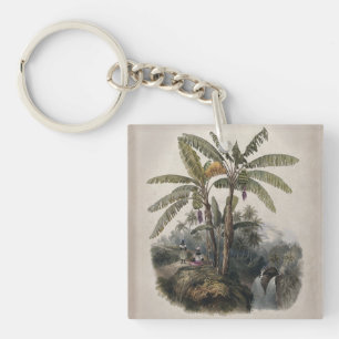 Porte-clefs Forêt de bananiers tropicaux antiques   Bota vinta