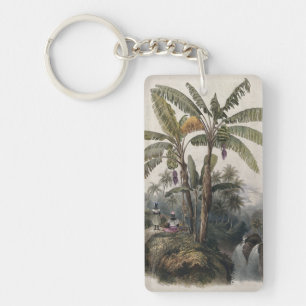 Porte-clefs Forêt de bananiers tropicaux antiques   Bota vinta