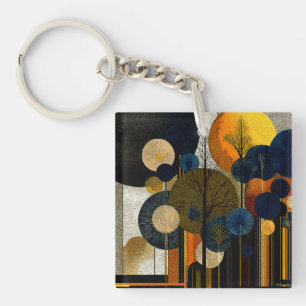 Porte-clefs Forêt de minuit sur la planète Mercure #1
