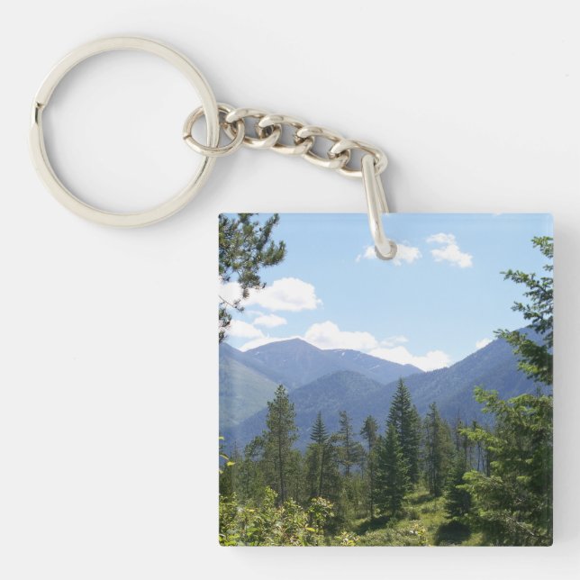 Porte-clefs Forêt et Montana Vue Pittoresque (Devant)