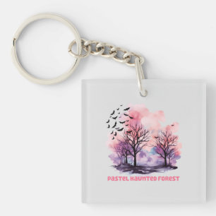 Porte-clefs Forêt hôtelière Pastel