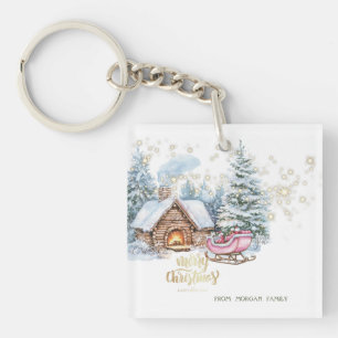 Porte-clefs Forêt House Sleigh