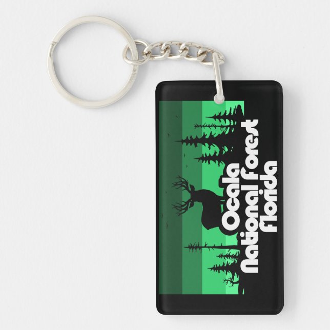 Porte-clefs Forêt nationale d'Ocala Floride (Devant)