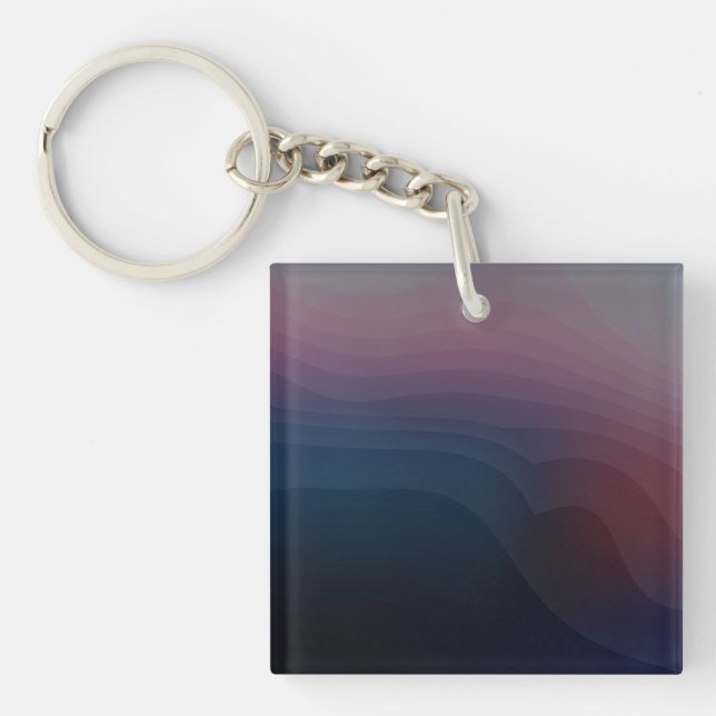 Porte-clefs Formations 14b - Art Abstrait violet (Devant)