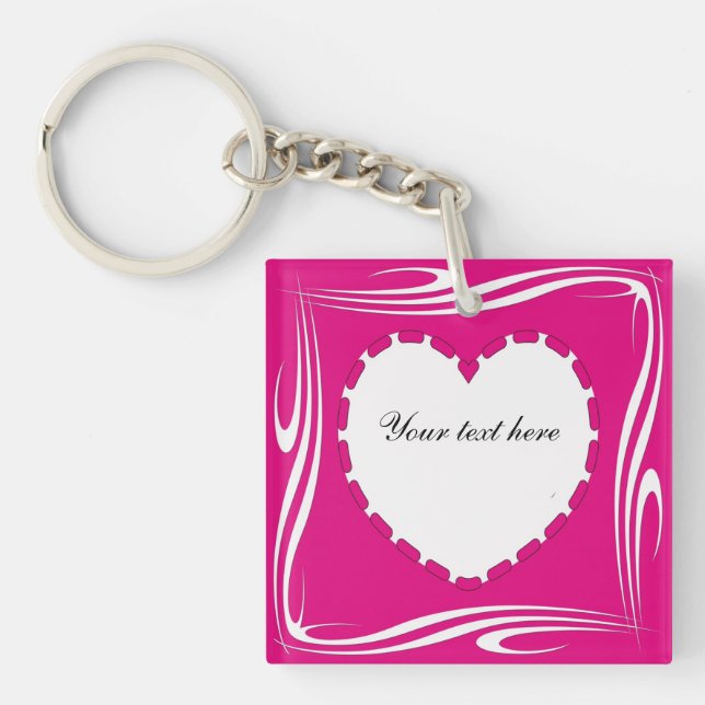 Porte-clefs Forme cardiaque (Devant)