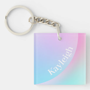 Porte-clefs Forme de dégradé pastel doux