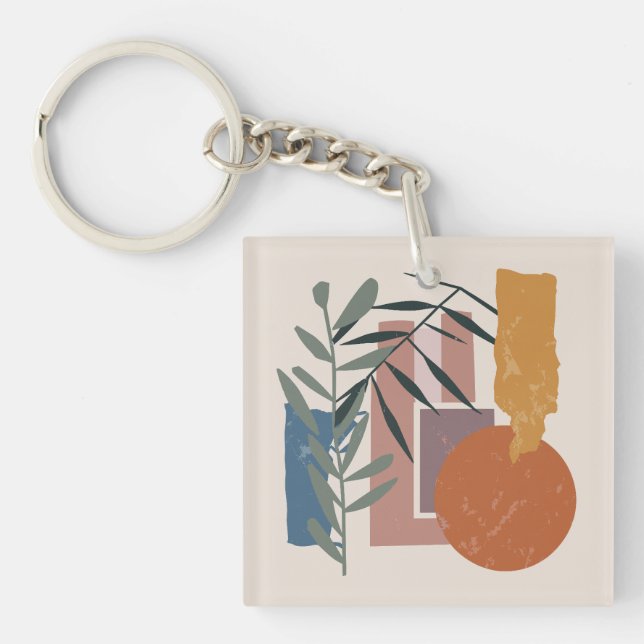 Porte-clefs Formes Et Étapes patinées (Devant)