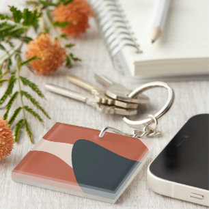 Porte-clefs Formes organiques Tons chauds Moderne