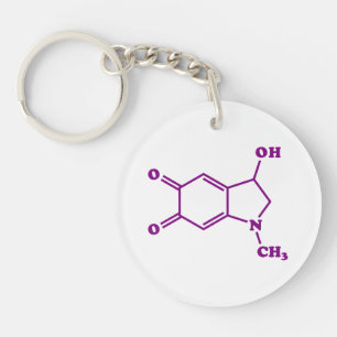 Porte-clefs Formule chimique moléculaire adrénochrome