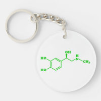 Formule chimique moléculaire d'adrénaline