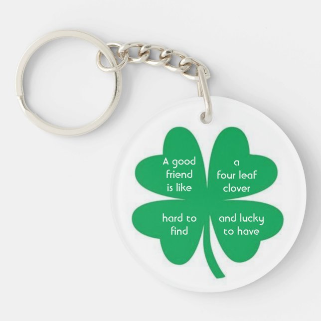 Porte-clefs Four Leaf Clover et Best Friends (Devant)