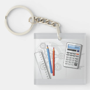 Porte-clefs Fournitures de bureau de dessin technique