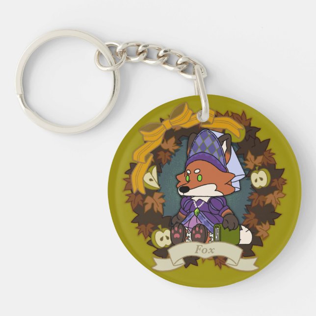 Porte-clefs fox Acrylic Keychain (Devant)