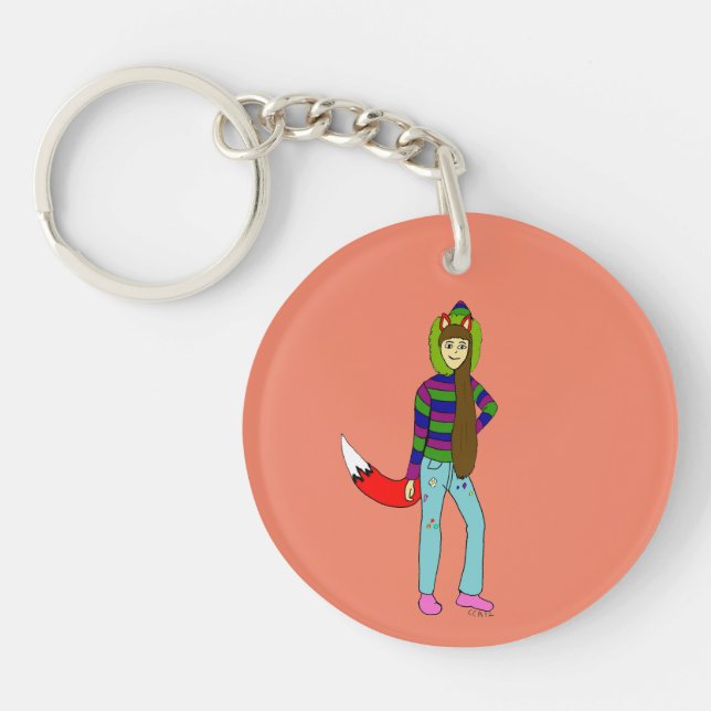 Porte-clefs foxgirl (Devant)