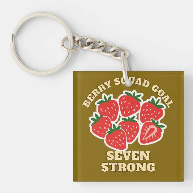 Porte-clefs fraise (Devant)
