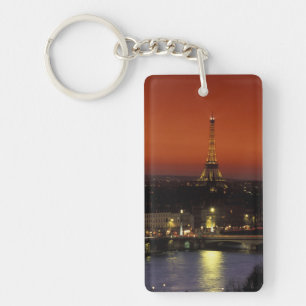 Porte-clefs France, Paris Vue du coucher de soleil sur la Tour