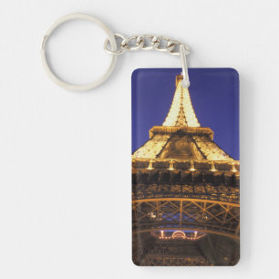 Porte-clefs FRANCE, Tour Eiffel de Paris, vue du soir